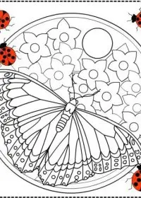 Fisă de colorat cu Martisor de colorat p06