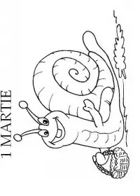 Fisă de colorat cu Martisor de colorat p08