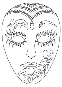 Fisă de colorat cu Masti de colorat p03