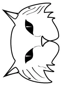 Fisă de colorat cu Masti de colorat p16