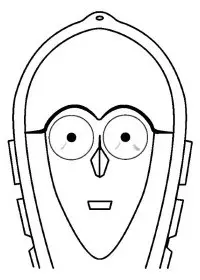 Fisă de colorat cu Masti de colorat p22