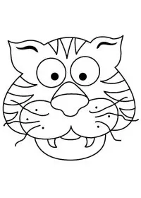 Fisă de colorat cu Masti de colorat p26