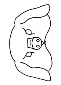 Fisă de colorat cu Masti de colorat p32