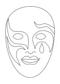Fisă de colorat cu Masti de colorat p35