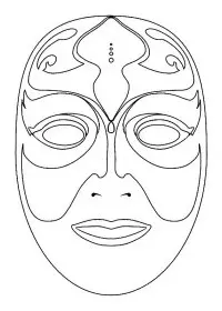 Fisă de colorat cu Masti de colorat p37