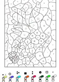 Fisă de colorat cu Matematica distractiva de colorat p04