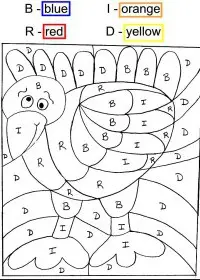Fisă de colorat cu Matematica distractiva de colorat p09
