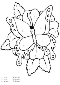 Fisă de colorat cu Matematica distractiva de colorat p10