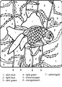 Fisă de colorat cu Matematica distractiva de colorat p14