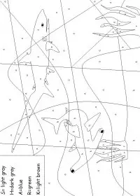 Fisă de colorat cu Matematica distractiva de colorat p19