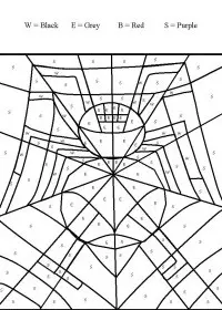 Fisă de colorat cu Matematica distractiva de colorat p21