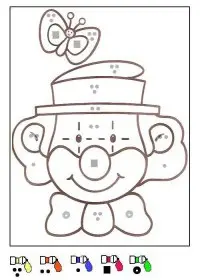 Fisă de colorat cu Matematica distractiva de colorat p27