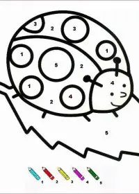 Fisă de colorat cu Matematica distractiva de colorat p28