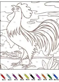 Fisă de colorat cu Matematica distractiva de colorat p29