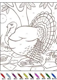 Fisă de colorat cu Matematica distractiva de colorat p31