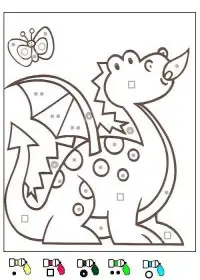 Fisă de colorat cu Matematica distractiva de colorat p32