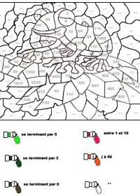 Fisă de colorat cu Matematica distractiva de colorat p37