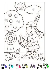 Fisă de colorat cu Matematica distractiva de colorat p39