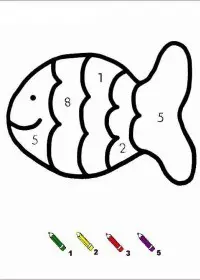 Fisă de colorat cu Matematica distractiva de colorat p51