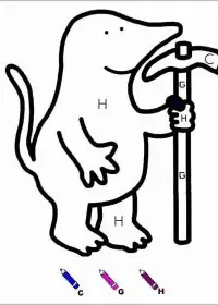 Fisă de colorat cu Matematica distractiva de colorat p53