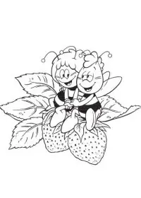 Maya The Bee de colorat