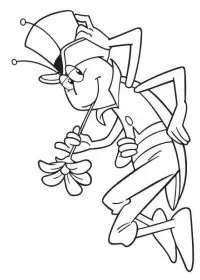 Fisă de colorat cu Maya the bee de colorat p03