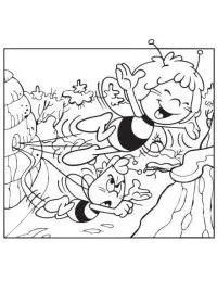 Fisă de colorat cu Maya the bee de colorat p05
