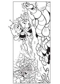 Fisă de colorat cu Maya the bee de colorat p06