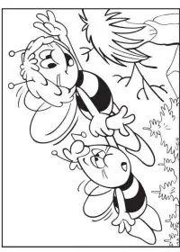 Fisă de colorat cu Maya the bee de colorat p07
