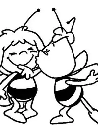 Fisă de colorat cu Maya the bee de colorat p11