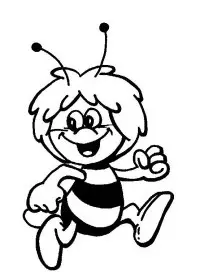Fisă de colorat cu Maya the bee de colorat p13