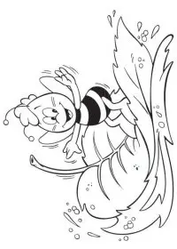 Fisă de colorat cu Maya the bee de colorat p14