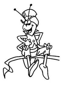 Fisă de colorat cu Maya the bee de colorat p15