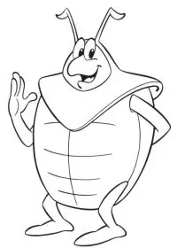 Fisă de colorat cu Maya the bee de colorat p16