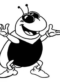 Fisă de colorat cu Maya the bee de colorat p18