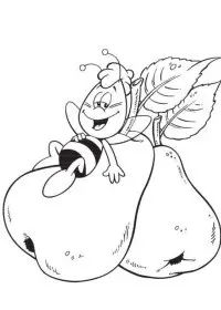 Fisă de colorat cu Maya the bee de colorat p21