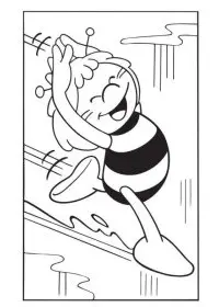 Fisă de colorat cu Maya the bee de colorat p23