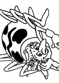 Fisă de colorat cu Maya the bee de colorat p24