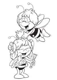 Fisă de colorat cu Maya the bee de colorat p28