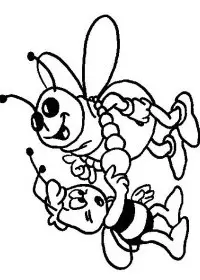 Fisă de colorat cu Maya the bee de colorat p31