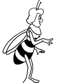 Fisă de colorat cu Maya the bee de colorat p33