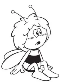 Fisă de colorat cu Maya the bee de colorat p39