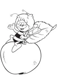 Fisă de colorat cu Maya the bee de colorat p42