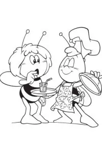 Fisă de colorat cu Maya the bee de colorat p43
