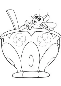 Fisă de colorat cu Maya the bee de colorat p46