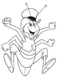 Fisă de colorat cu Maya the bee de colorat p49