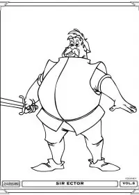 Fisă de colorat cu Merlin de colorat p03