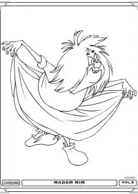 Fisă de colorat cu Merlin de colorat p04