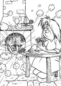 Fisă de colorat cu Merlin de colorat p06