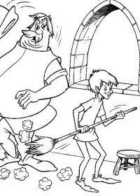 Fisă de colorat cu Merlin de colorat p10